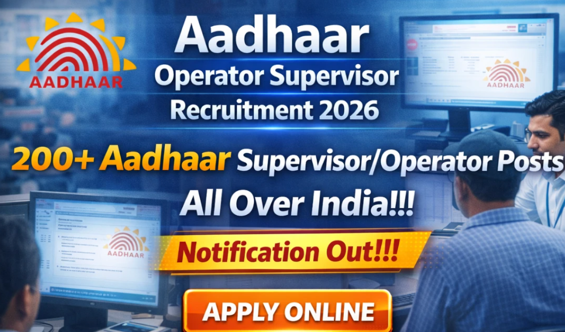 CSC e-Governance Services India Hiring 252 Aadhaar Operator Positions - Apply Now!